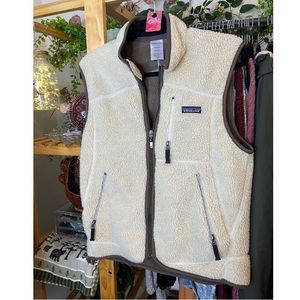 Patagonia Synchilla Vintage Retro Creme Sherpa Vest